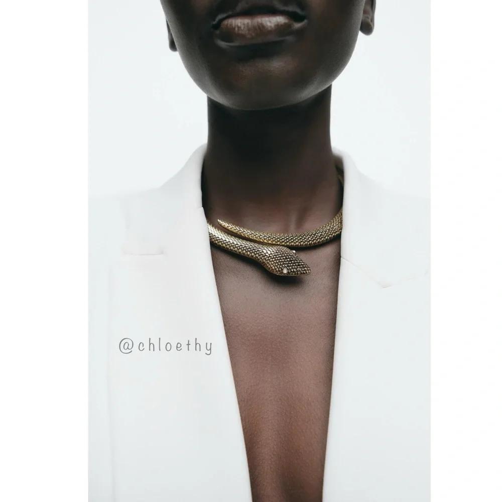 Zara SNAKE CHOKER NECKLACE_2